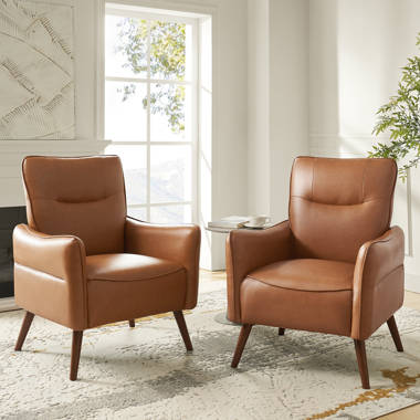 Amiriya Faux Leather Armchair